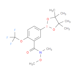 N-methoxy-N-methyl-5-(4,4,5,5-tetramethyl-1,3,2-dioxaborolan-2-yl)-2-(trifluoromethoxy)benzamide