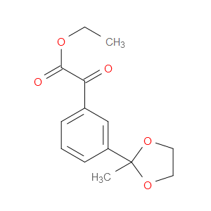 ethyl 2-(3-(2-methyl-1,3-dioxolan-2-yl)phenyl)-2-oxoacetate