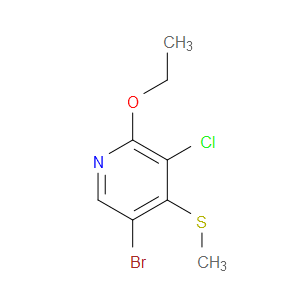 5-bromo-3-chloro-2-ethoxy-4-(methylthio)pyridine