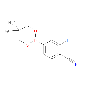 4-(5,5-dimethyl-1,3,2-dioxaborinan-2-yl)-2-fluorobenzonitrile