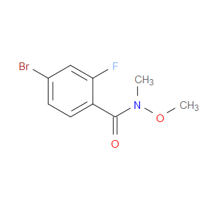 4-Bromo-2-fluoro-n-methoxy-n-methylbenzamide