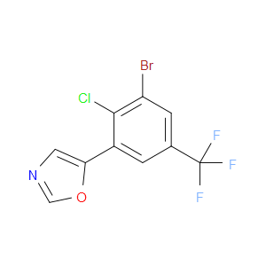 5-(3-bromo-2-chloro-5-(trifluoromethyl)phenyl)oxazole