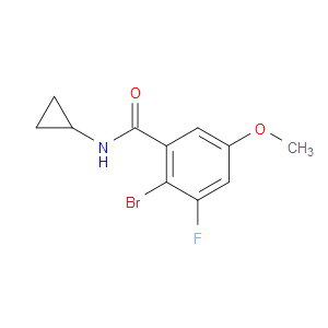 2-bromo-N-cyclopropyl-3-fluoro-5-methoxybenzamide