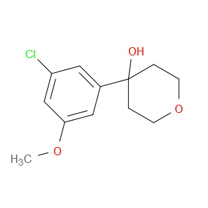 4-(3-chloro-5-methoxyphenyl)tetrahydro-2H-pyran-4-ol