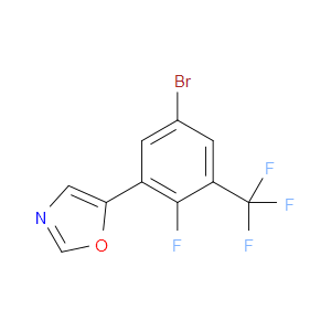 5-(5-bromo-2-fluoro-3-(trifluoromethyl)phenyl)oxazole
