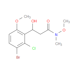 3-(3-bromo-2-chloro-6-methoxyphenyl)-3-hydroxy-N-methoxy-N-methylpropanamide