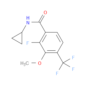 N-cyclopropyl-2-fluoro-3-methoxy-4-(trifluoromethyl)benzamide
