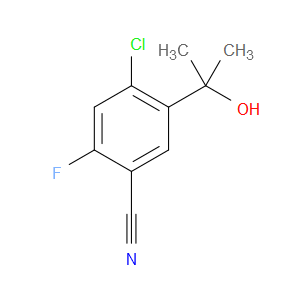 4-chloro-2-fluoro-5-(2-hydroxypropan-2-yl)benzonitrile