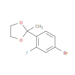 2-(4-Bromo-2-fluorophenyl)-2-methyl-1,3-dioxolane