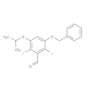 3-(benzyloxy)-2,6-difluoro-5-isopropoxybenzaldehyde
