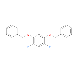 (((4,6-difluoro-5-iodo-1,3-phenylene)bis(oxy))bis(methylene))dibenzene