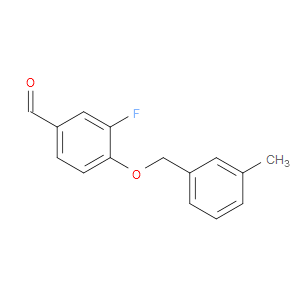 3-fluoro-4-((3-methylbenzyl)oxy)benzaldehyde