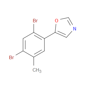 5-(2,4-dibromo-5-methylphenyl)oxazole
