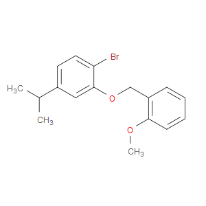 1-bromo-4-isopropyl-2-((2-methoxybenzyl)oxy)benzene