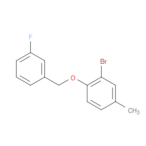 2-bromo-1-((3-fluorobenzyl)oxy)-4-methylbenzene