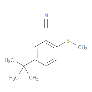 5-(tert-butyl)-2-(methylthio)benzonitrile