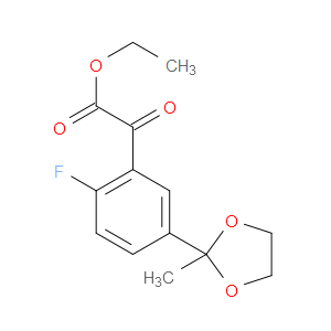 ethyl 2-(2-fluoro-5-(2-methyl-1,3-dioxolan-2-yl)phenyl)-2-oxoacetate