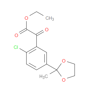 ethyl 2-(2-chloro-5-(2-methyl-1,3-dioxolan-2-yl)phenyl)-2-oxoacetate