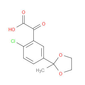 2-(2-chloro-5-(2-methyl-1,3-dioxolan-2-yl)phenyl)-2-oxoacetic acid