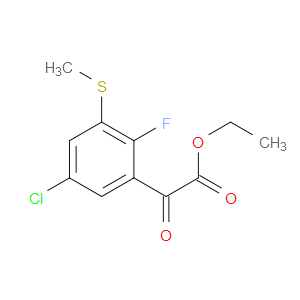ethyl 2-(5-chloro-2-fluoro-3-(methylthio)phenyl)-2-oxoacetate
