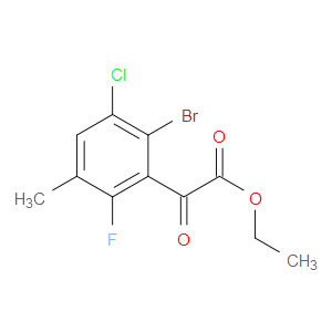ethyl 2-(2-bromo-3-chloro-6-fluoro-5-methylphenyl)-2-oxoacetate
