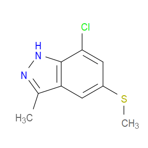 7-chloro-3-methyl-5-(methylthio)-1H-indazole