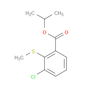 isopropyl 3-chloro-2-(methylthio)benzoate