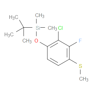 tert-butyl(2-chloro-3-fluoro-4-(methylthio)phenoxy)dimethylsilane