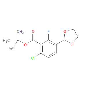 tert-butyl 6-chloro-3-(1,3-dioxolan-2-yl)-2-fluorobenzoate