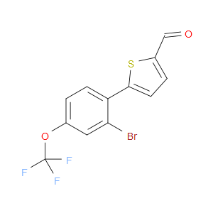 5-(2-bromo-4-(trifluoromethoxy)phenyl)thiophene-2-carbaldehyde