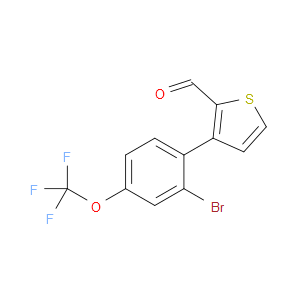 3-(2-bromo-4-(trifluoromethoxy)phenyl)thiophene-2-carbaldehyde