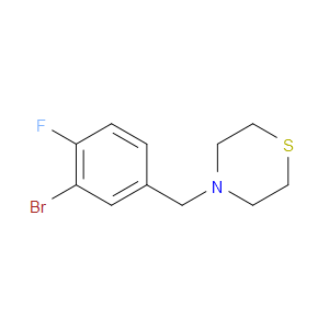 4-(3-bromo-4-fluorobenzyl)thiomorpholine