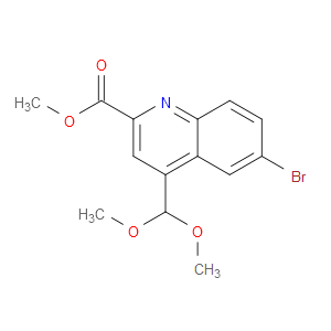 methyl 6-bromo-4-(dimethoxymethyl)quinoline-2-carboxylate