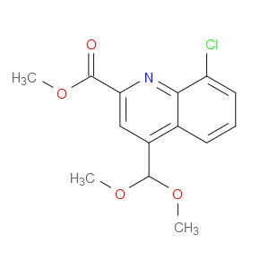 methyl 8-chloro-4-(dimethoxymethyl)quinoline-2-carboxylate