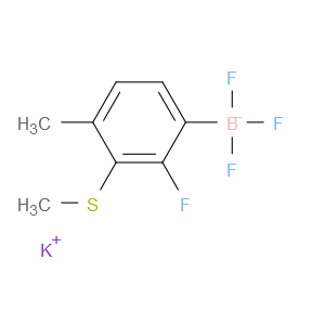 potassium trifluoro(2-fluoro-4-methyl-3-(methylthio)phenyl)borate