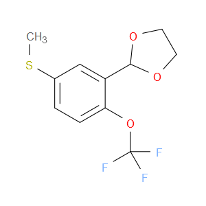 2-(5-(methylthio)-2-(trifluoromethoxy)phenyl)-1,3-dioxolane