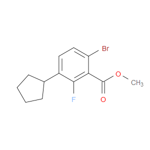 methyl 6-bromo-3-cyclopentyl-2-fluorobenzoate
