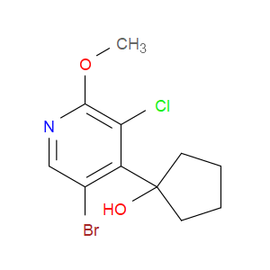 1-(5-bromo-3-chloro-2-methoxypyridin-4-yl)cyclopentanol