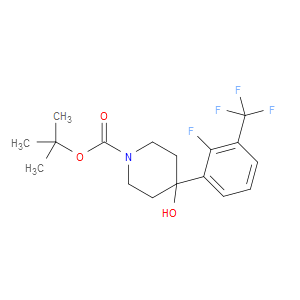 tert-butyl 4-(2-fluoro-3-(trifluoromethyl)phenyl)-4-hydroxypiperidine-1-carboxylate