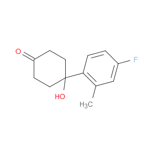 4-(4-fluoro-2-methylphenyl)-4-hydroxycyclohexanone