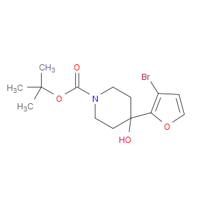 tert-butyl 4-(3-bromofuran-2-yl)-4-hydroxypiperidine-1-carboxylate