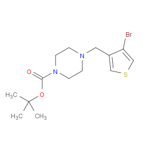 tert-butyl 4-((4-bromothiophen-3-yl)methyl)piperazine-1-carboxylate
