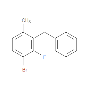 2-benzyl-4-bromo-3-fluoro-1-methylbenzene