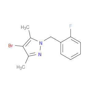 4-bromo-1-(2-fluorobenzyl)-3,5-dimethyl-1H-pyrazole