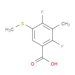 2,4-difluoro-3-methyl-5-(methylthio)benzoic acid