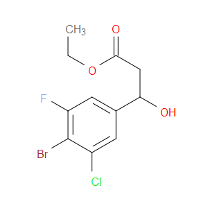 ethyl 3-(4-bromo-3-chloro-5-fluorophenyl)-3-hydroxypropanoate