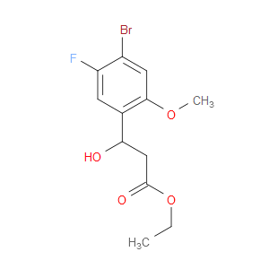 ethyl 3-(4-bromo-5-fluoro-2-methoxyphenyl)-3-hydroxypropanoate