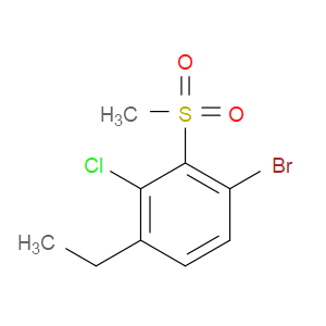 1-bromo-3-chloro-4-ethyl-2-(methylsulfonyl)benzene