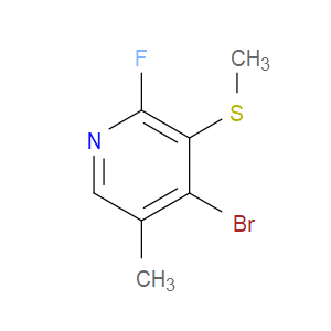 4-bromo-2-fluoro-5-methyl-3-(methylthio)pyridine