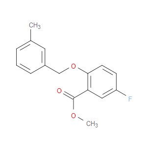 methyl 5-fluoro-2-((3-methylbenzyl)oxy)benzoate